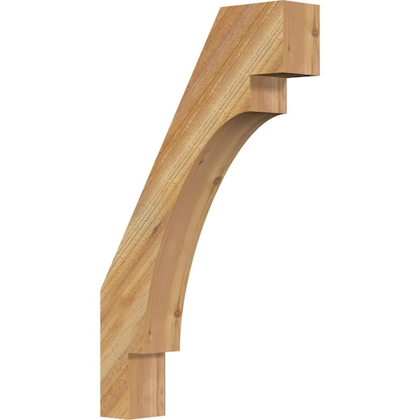 Ekena Millwork 4"W x 18"D x 30"H Merced Rough Sawn Knee Brace, Western Red Cedar BRC04X18X30MRC00RWR - main